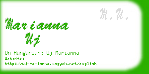 marianna uj business card